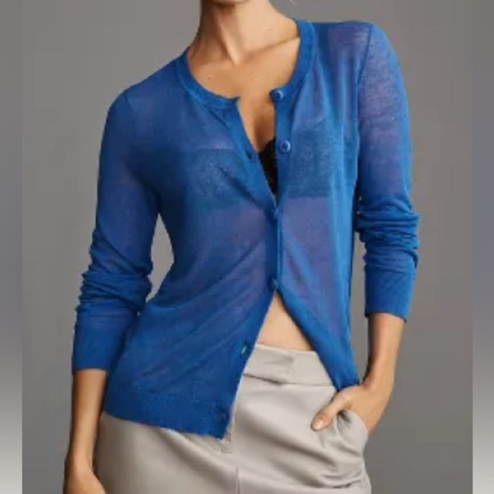 Maeve Sheer Cardigan Sweater